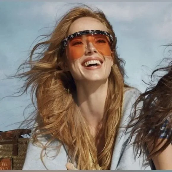 NEW LOEWE LW40034U 55S MULTICOLOR SUNGLASSES